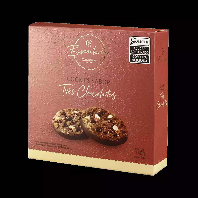 Cookies 3 chocolates 140g