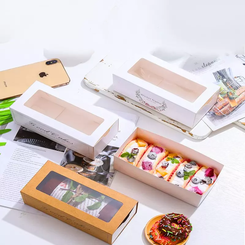 Caja rectangular con visor