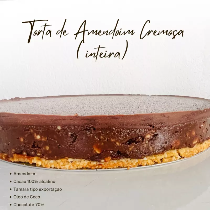 Torta Cremosa Amendoim- Forma 20 cm
