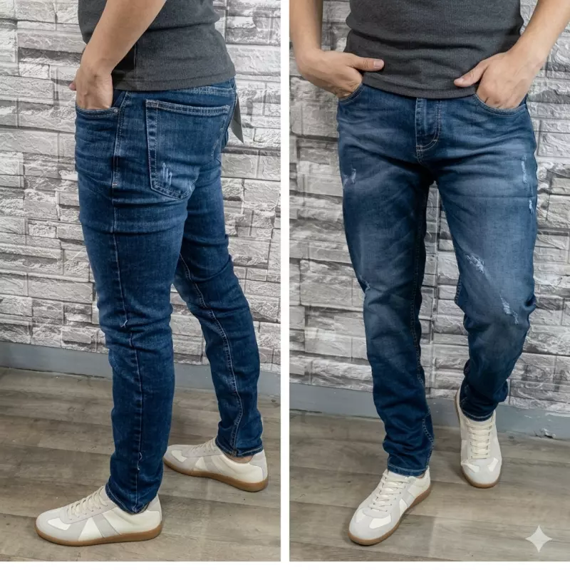 Jean 24K Indigo Slim Distressed