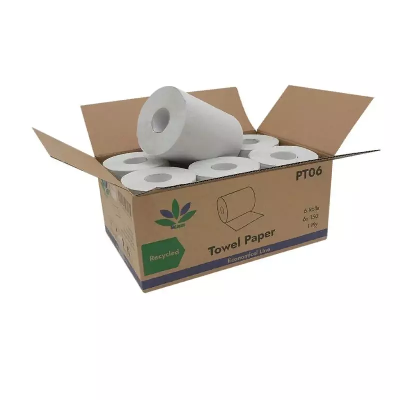 Papel Toalla 6 Rollos x 150M