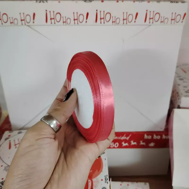 Cinta Raso Rosado Oscuro