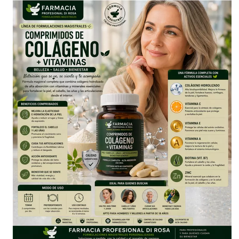 Colágeno + vitaminas x 30 cáps