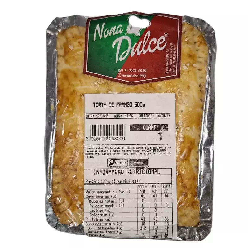 Torta de Frango 500g