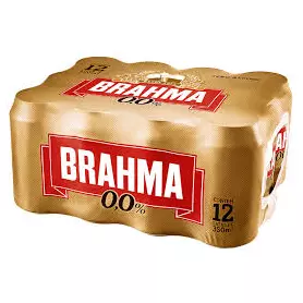 Fardo Brahma 0% Álcool 12un 350ml