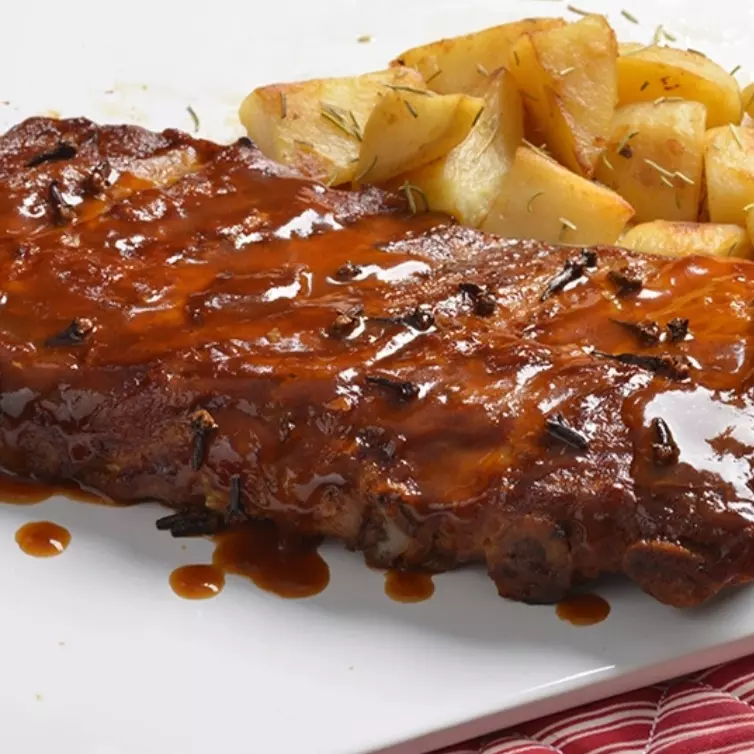 Costela Suína ao molho de Barbecue