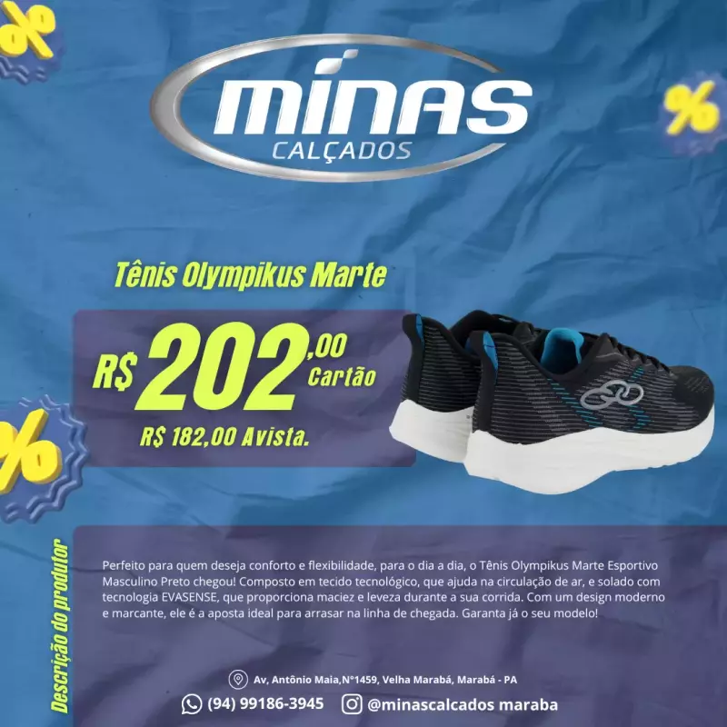 Tênis Olympikus Marte RF:433951