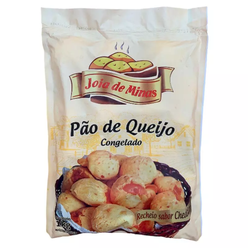 PÃO DE QUEIJO COM CHEDDAR 1KG