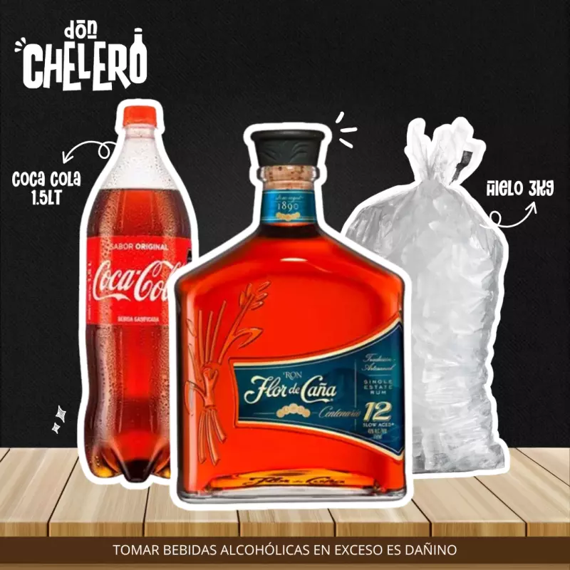 COMBO FLOR DE CAÑA 12 AÑOS