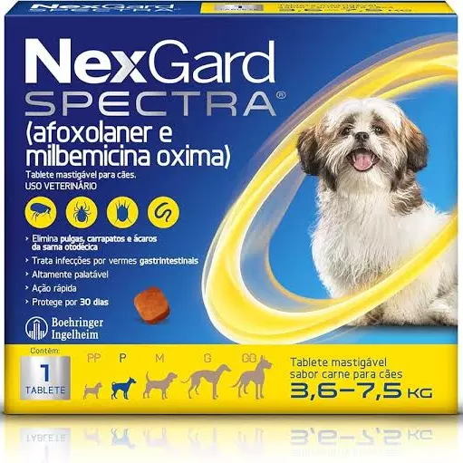 NEXGARD SPECTRA CÃES 3,6 Á 7,5 KG