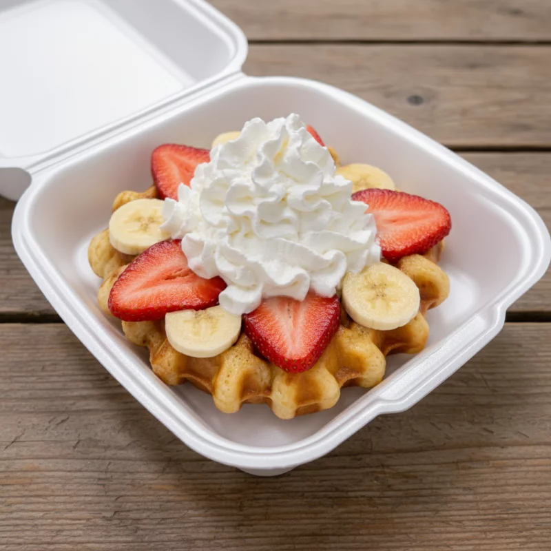 Mini Waffle con Fruta