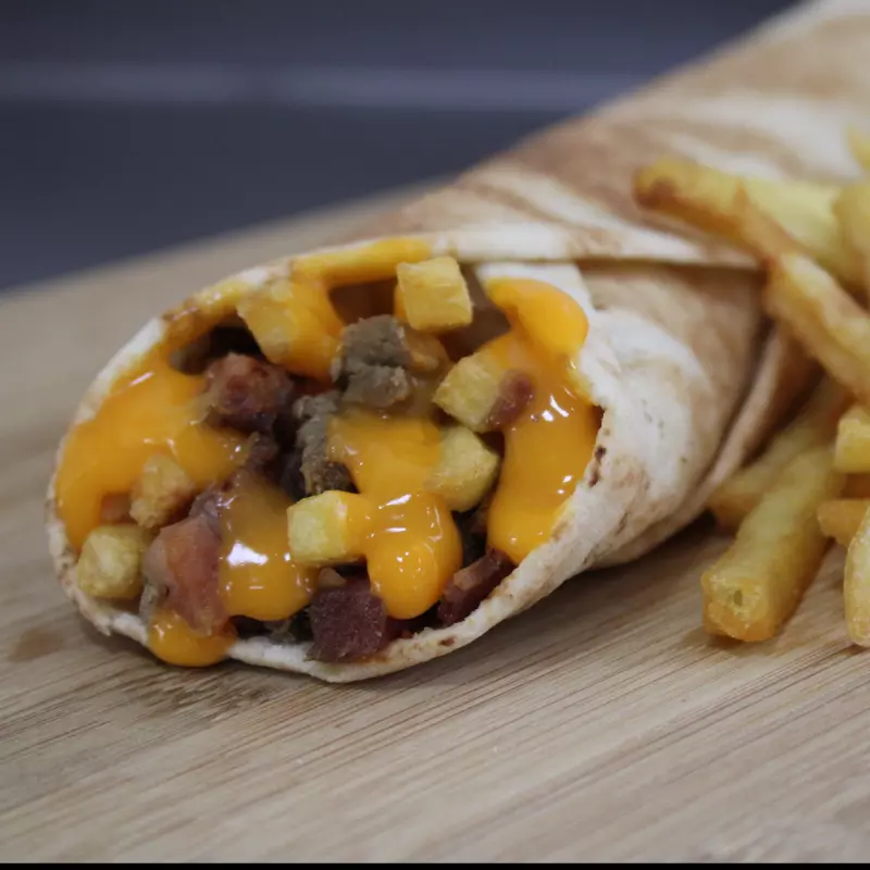 Cheddar bacon Shawarma