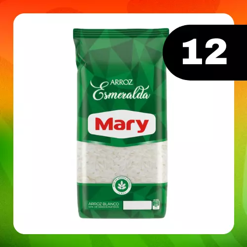 Medio Bulto Arroz Esmeralda 900g