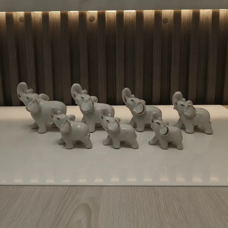 ELEFANTES X7 PORCELANA
