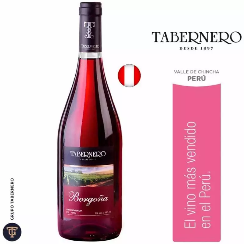 Vino Tabernero Borgoña Botella 750ml