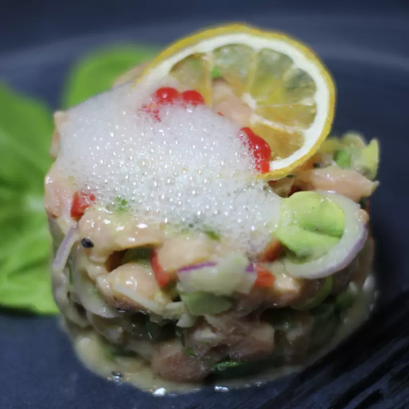 Ceviche de salmón