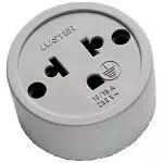 167 Tomada externa Luster red. 2P+T