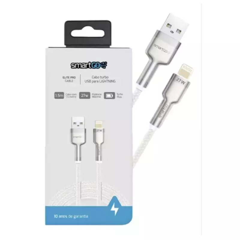 Cabo USB/Lightning SmartGO 27W 1.5m