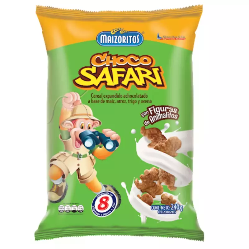 MAIZORITOS CHOCO SAFARI 240GR