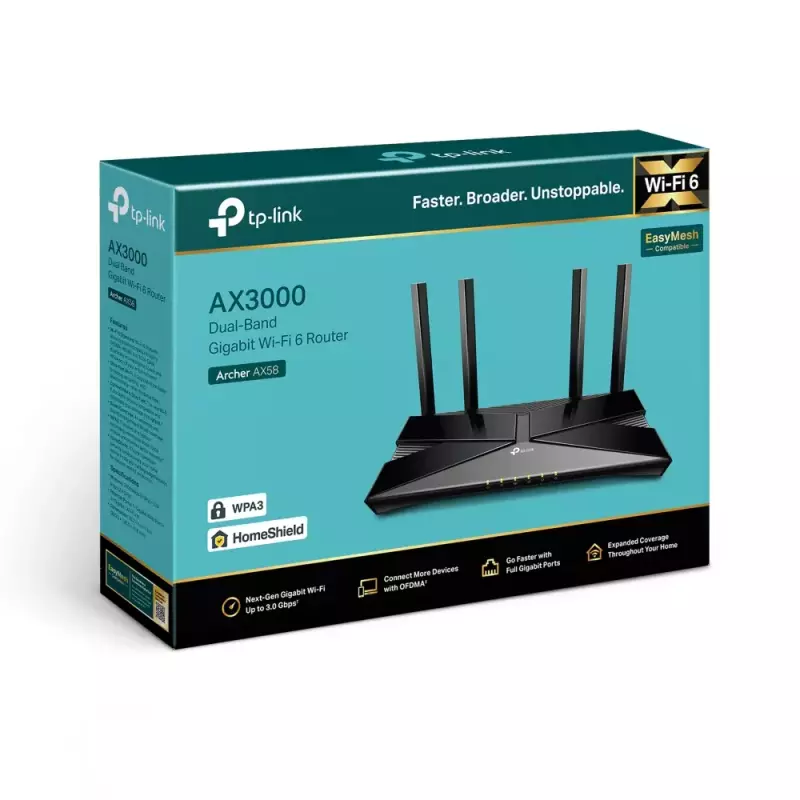 Router TPLINK  Archer AX58 Wi-Fi  6