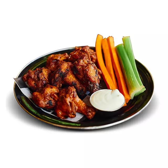 Alitas terminadas al grill