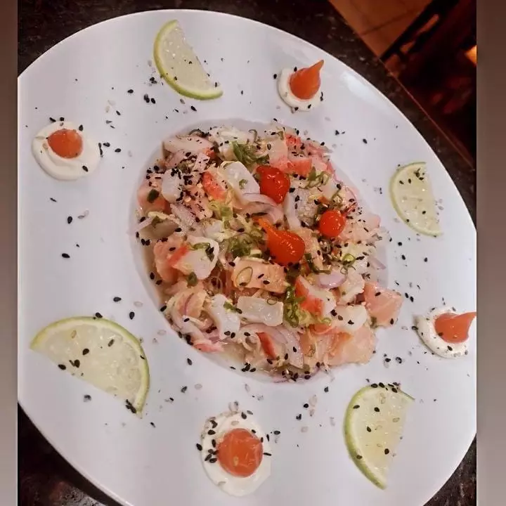 Ceviche de Salmão e Tilápia