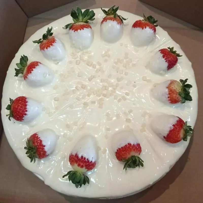 ninho com morango