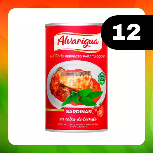 Medio Bulto Alvarigua Tomate 170g