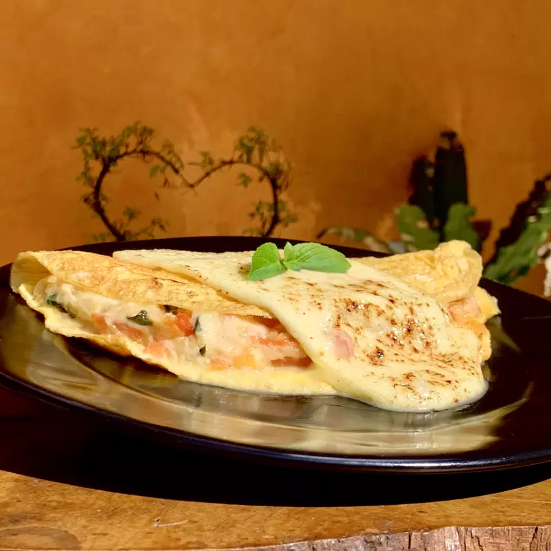 Omelete Caprese