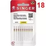 343 Agulha p/ maquina c/ 10 un Nº 18
