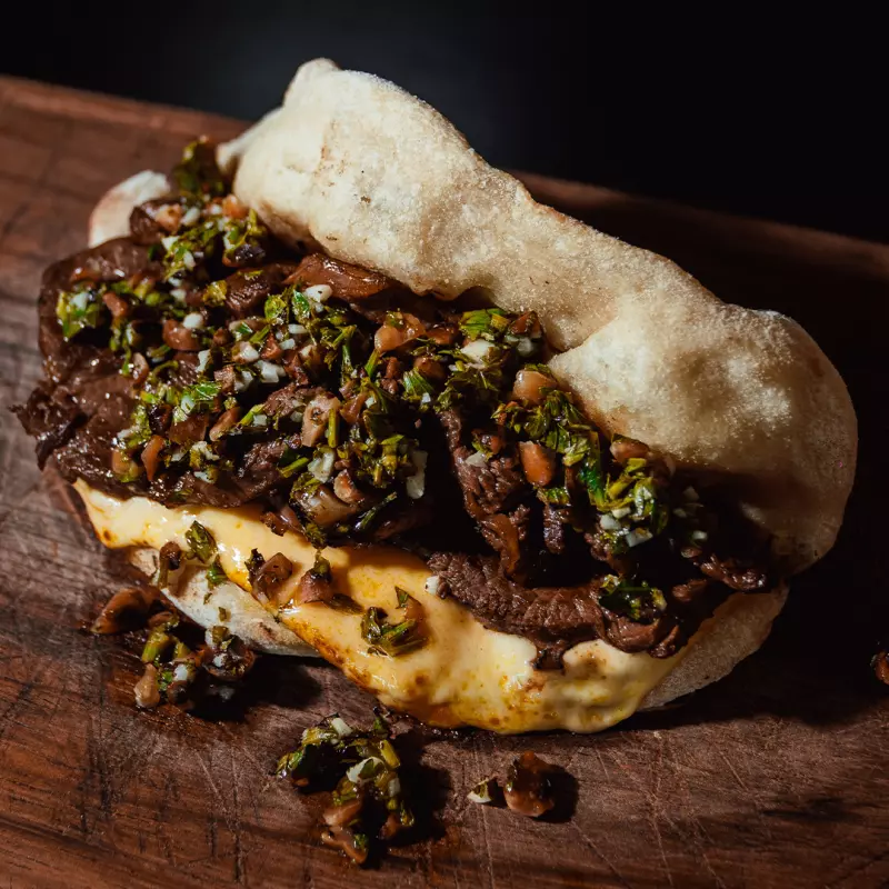 Sándwich de pan de pizza