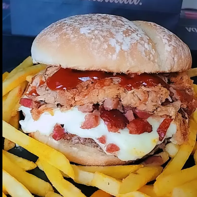 Artesano + lilos fritas(🍔+🍟)