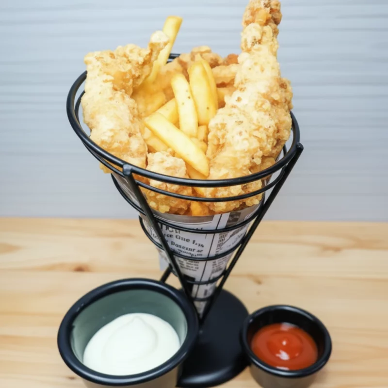 Tendres de pollo + papas