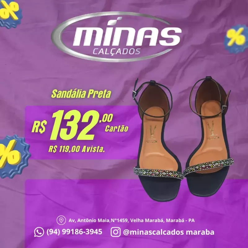 Sandália Preta RF:6426120