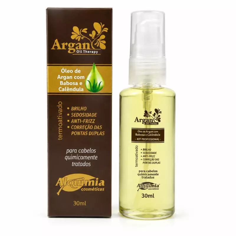 Óleo de Argan com babosa,Calêndula