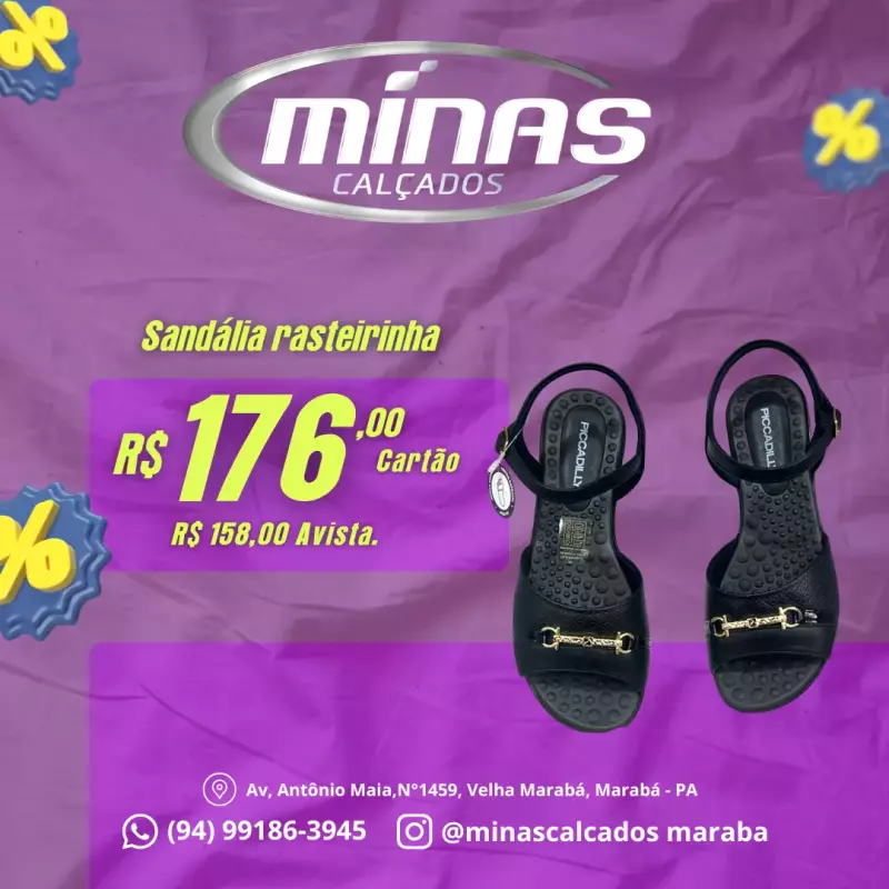 Sandália rasteirinha RF:500406