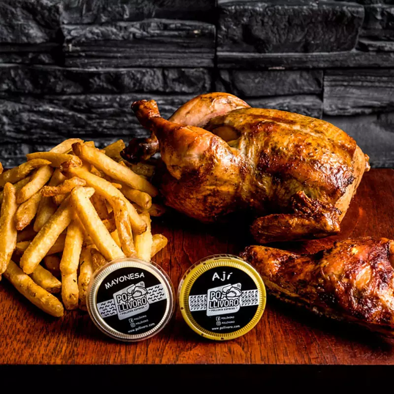 PROMO: Pollo + papas + 1/4 pollo