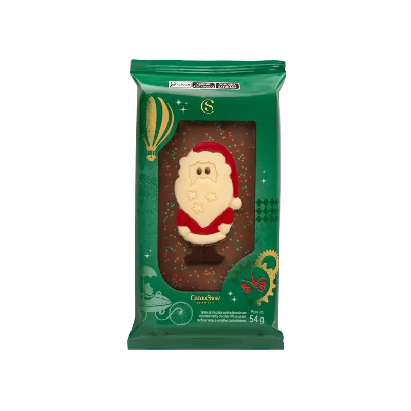Tablete ao Leite Papai Noel 54g