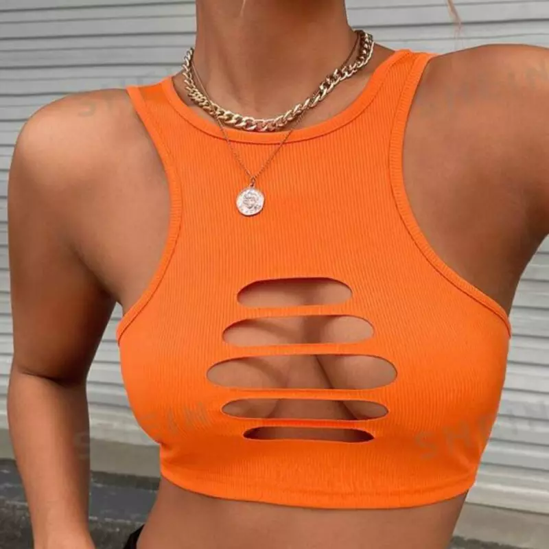 Cuts Top (Naranja)