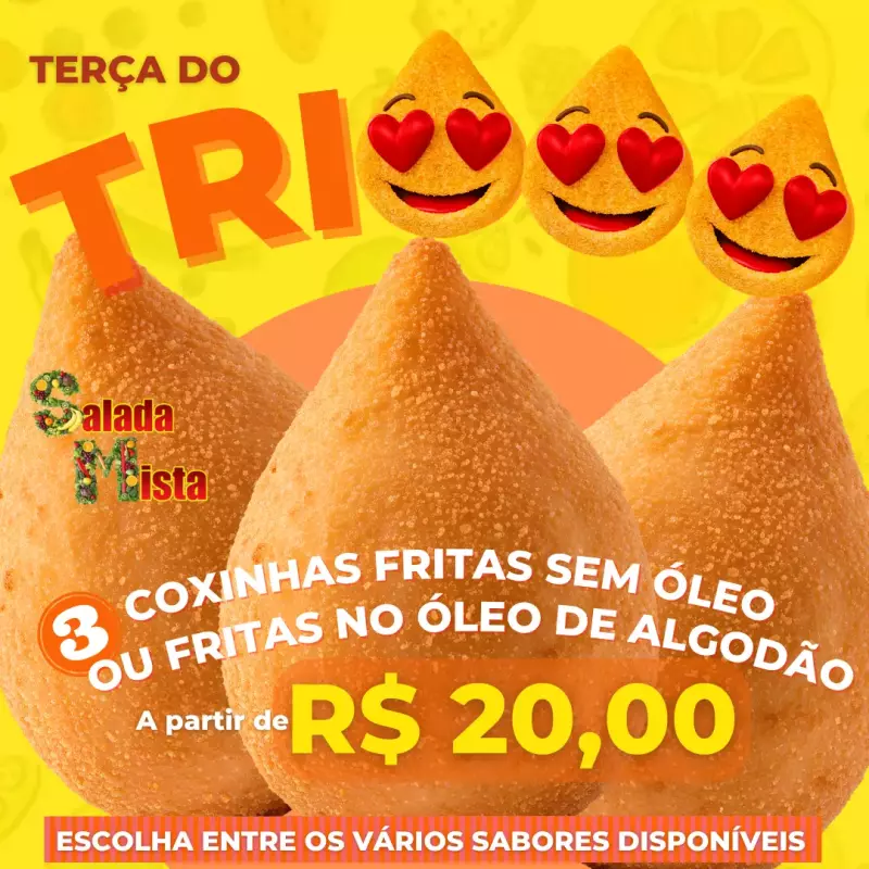 TERÇA Trio de Coxinhas