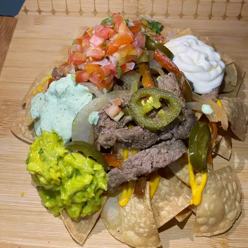 Nacho fajitas de res