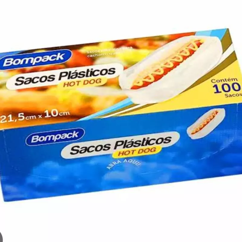Sacos plásticos para cachorro quente