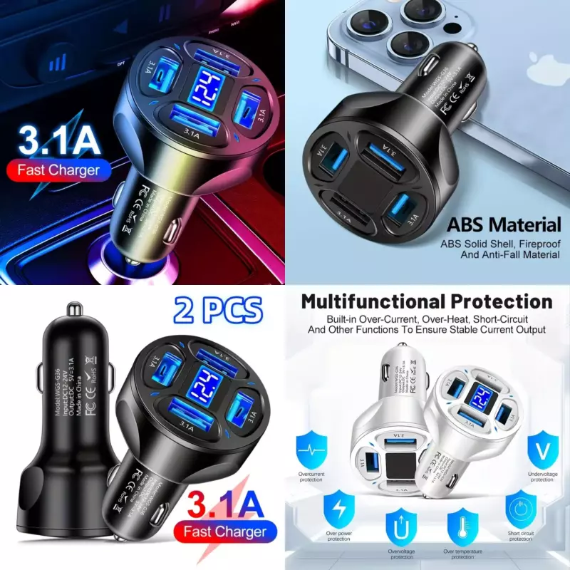 CARGADOR DE CELULAR PARA CARRO MDL2