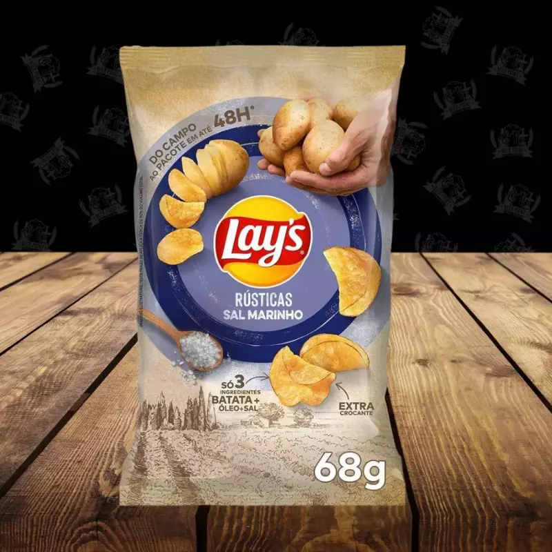 Lays Rústicas Sal Marinho 68g