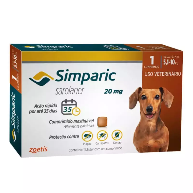 SIMPARIC CÃES 5,1 A 10 KG UN (372)