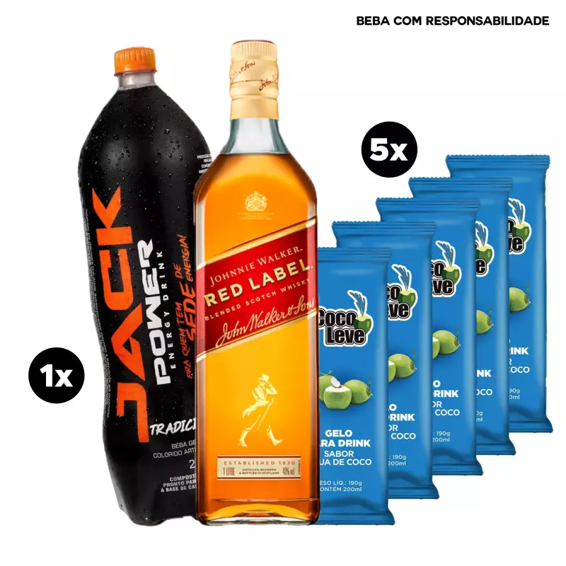 Combo Whisky Red Label 1L