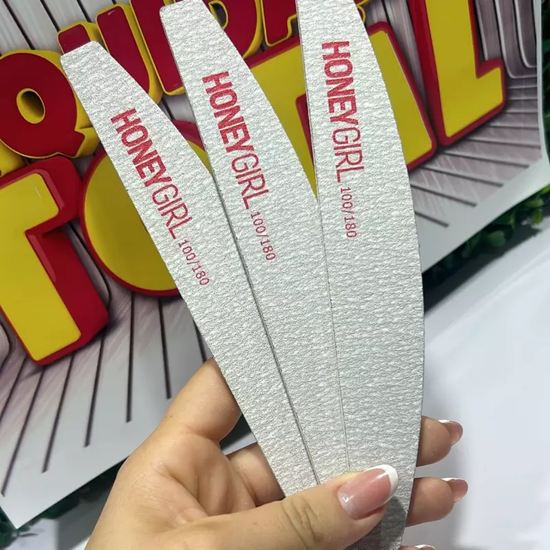 Kit C/3 Lixas Honey Vermelha 100/180