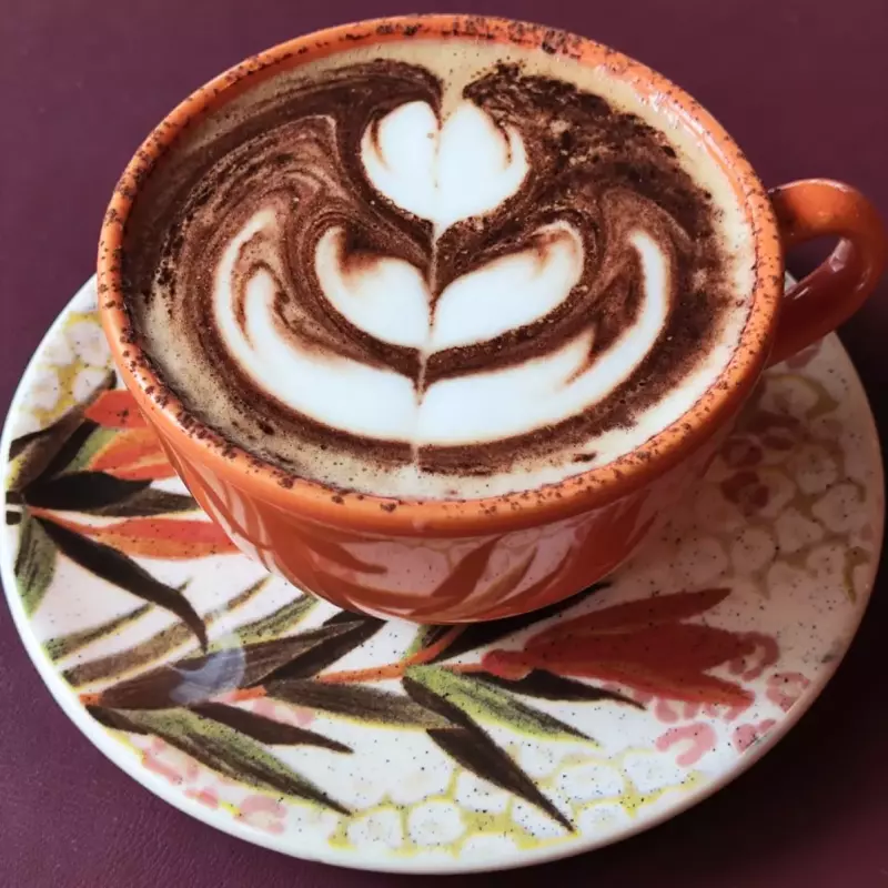 Cappuccino com chocolate