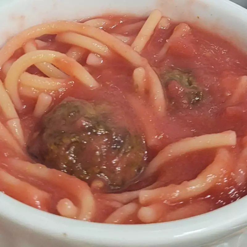 Macarrão com almôndegas