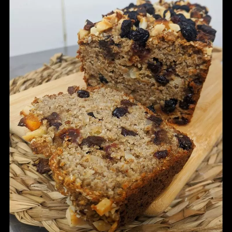 Bolo Fitness de Aveia, Banana, sem açúcar